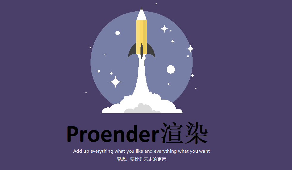 快速上手設(shè)置自帶Proender渲染